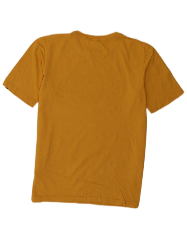 Quiksilver Boys Regular Fit Graphic T-Shirt Top 15-16 Years Yellow Cotton