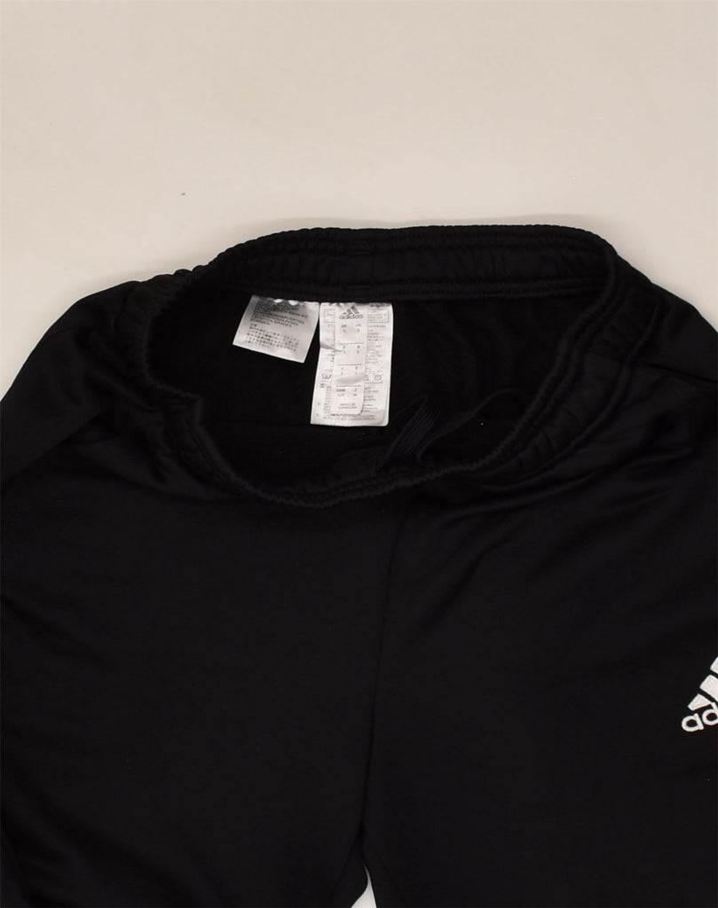 ADIDAS Mens Tracksuit Trousers Small Black Polyester | Vintage Adidas | Thrift | Second-Hand Adidas | Used Clothing | Messina Hembry 