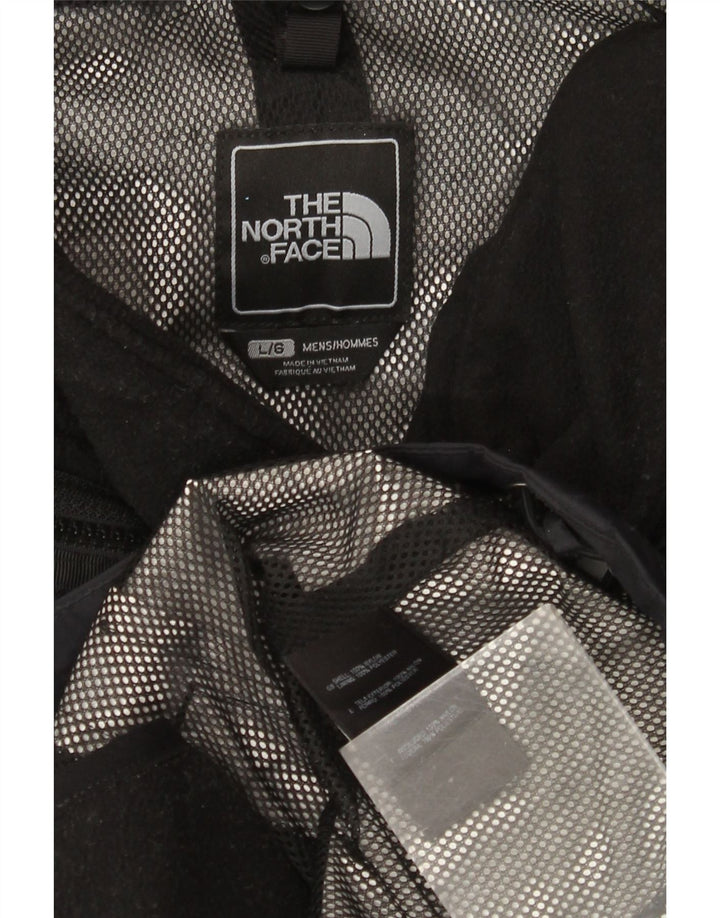 The North Face Mens Hooded Rain Jacket UK 40 Large Black Nylon