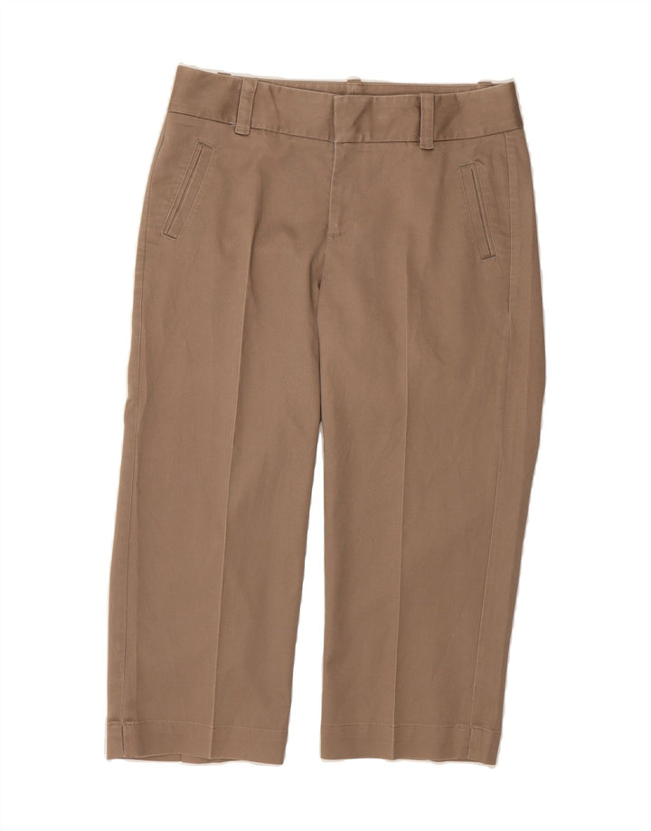 DOCKERS Womens Straight Capri Trousers US 6 Medium W30 L21 Brown Cotton Vintage Dockers and Second-Hand Dockers from Messina Hembry 