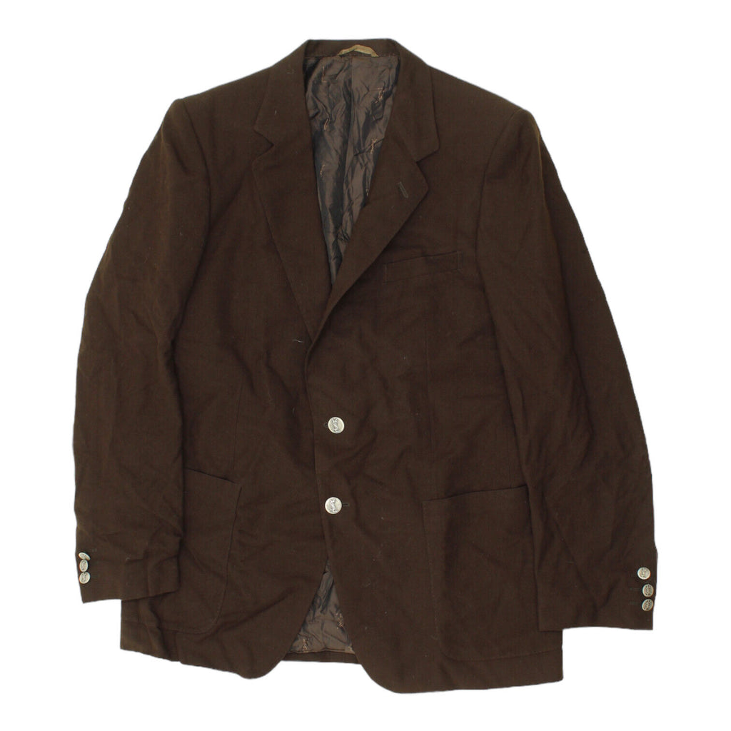Yves Saint Laurent Mens Brown Blazer Jacket | Vintage High End Designer Suit VTG | Vintage Messina Hembry | Thrift | Second-Hand Messina Hembry | Used Clothing | Messina Hembry 