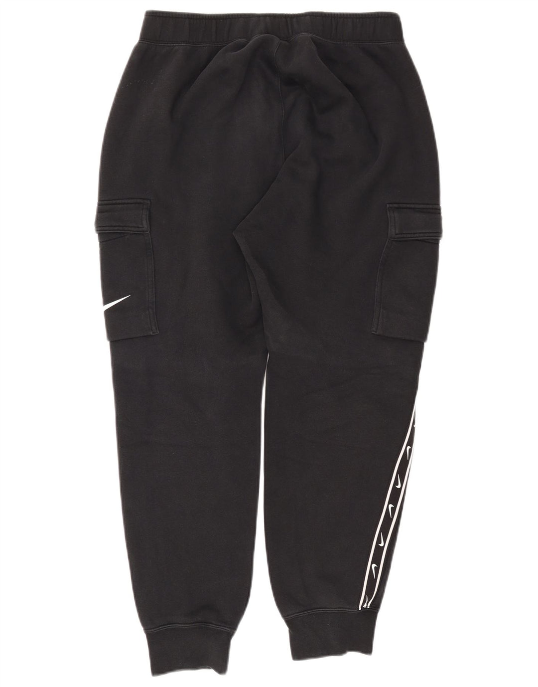 NIKE Mens Graphic Cargo Tracksuit Trousers Joggers Medium  Black Cotton