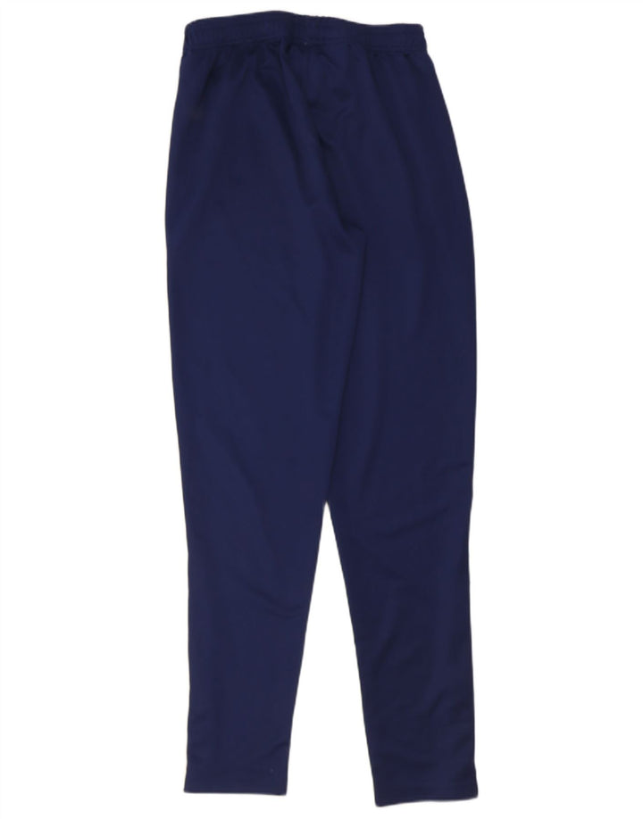ADIDAS Boys Tracksuit Trousers 15-16 Years Navy Blue Polyester
