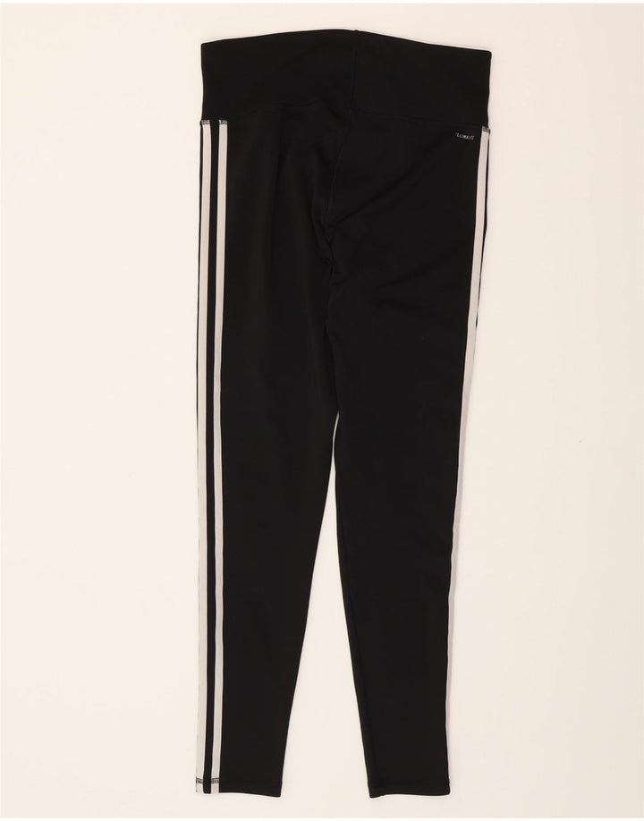 ADIDAS Womens Climalite Leggings UK 12/14 Medium  Black Polyester