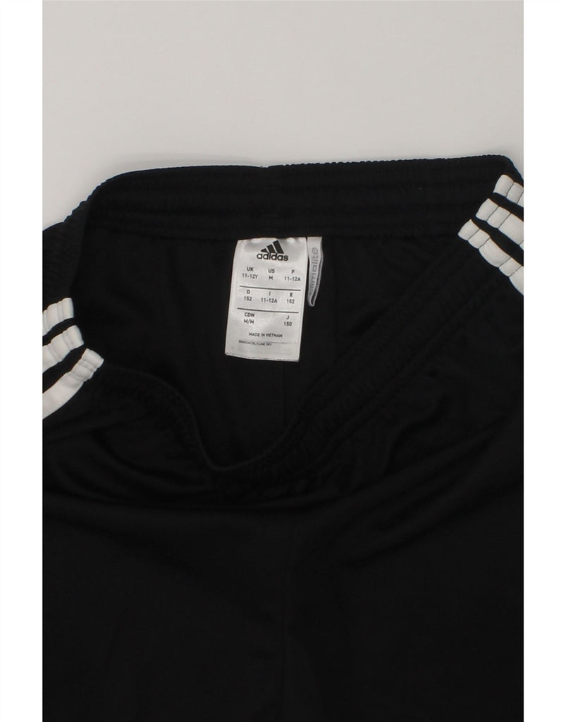 ADIDAS Boys Climalite Sport Shorts 11-12 Years Black Polyester | Vintage Adidas | Thrift | Second-Hand Adidas | Used Clothing | Messina Hembry 