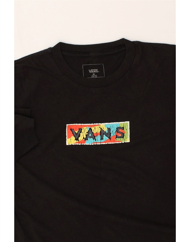 VANS Boys Classic Fit Graphic T-Shirt Top 10-11 Years Medium  Black Cotton | Vintage Vans | Thrift | Second-Hand Vans | Used Clothing | Messina Hembry 