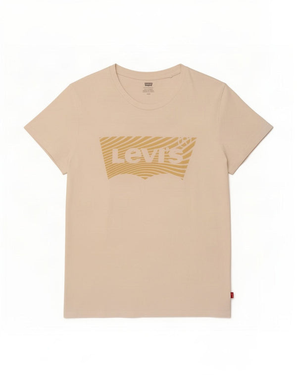 Levi's Womens Graphic T-Shirt Top UK 14 Large White