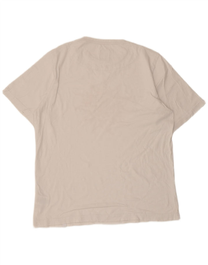 Pretty Green Mens Graphic T-Shirt Top Large White Cotton