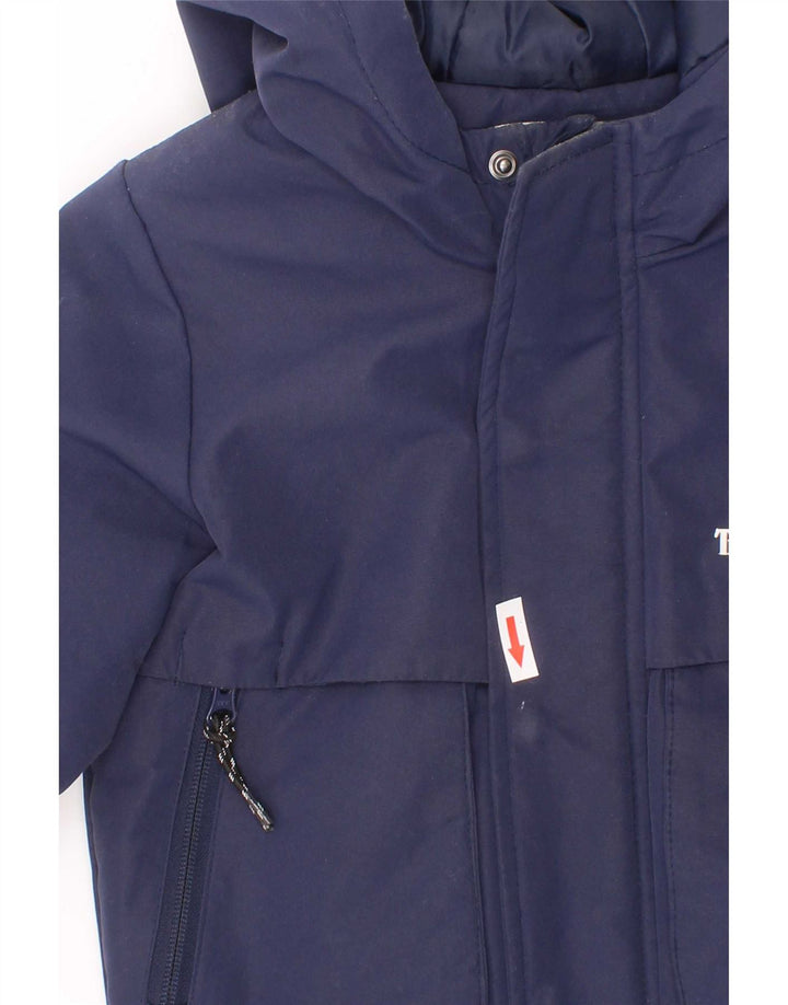 Timberland Boys Hooded Padded Jacket 4-5 Years Navy Blue Polyester