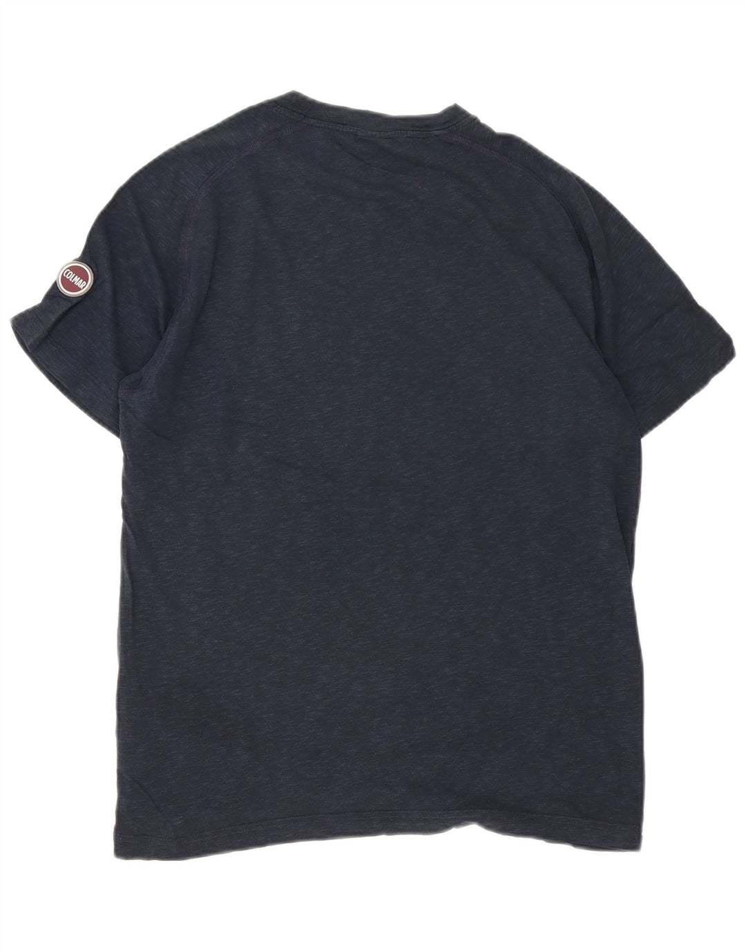 Colmar Mens Regular Fit T-Shirt Top Medium Navy Blue Flecked Cotton