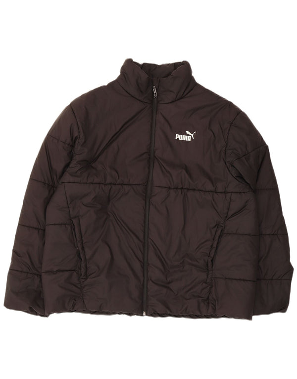 Puma Mens Padded Jacket UK 42 XL Black Polyester