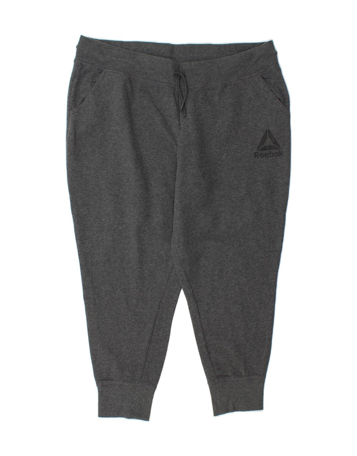 REEBOK Mens Tracksuit Trousers Joggers 2XL Grey Cotton Vintage Reebok and Second-Hand Reebok from Messina Hembry 