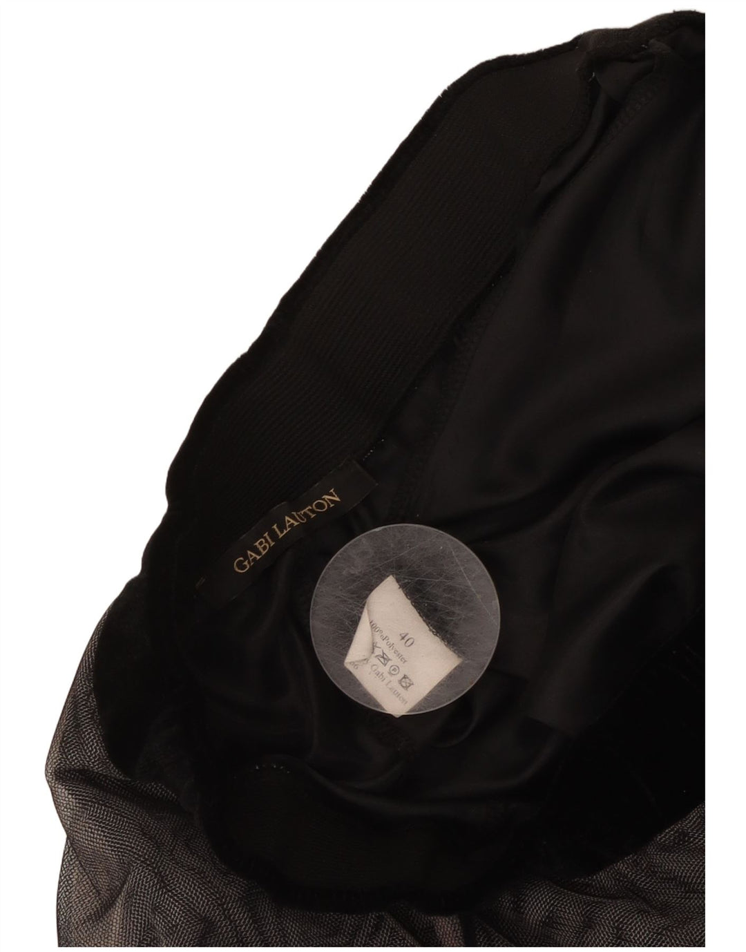 GABI LAUTON Womens Flared Skirt EU 40 Medium W28  Black Polyester