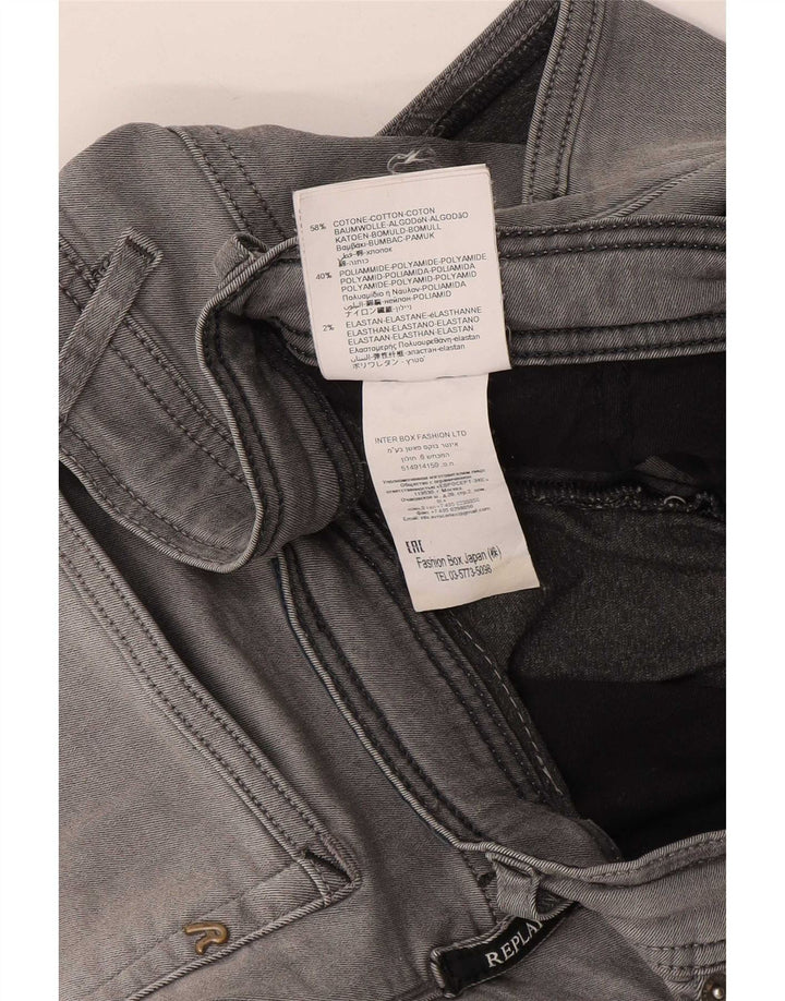 Replay Mens Slim Jeans W31 L28 Grey Cotton