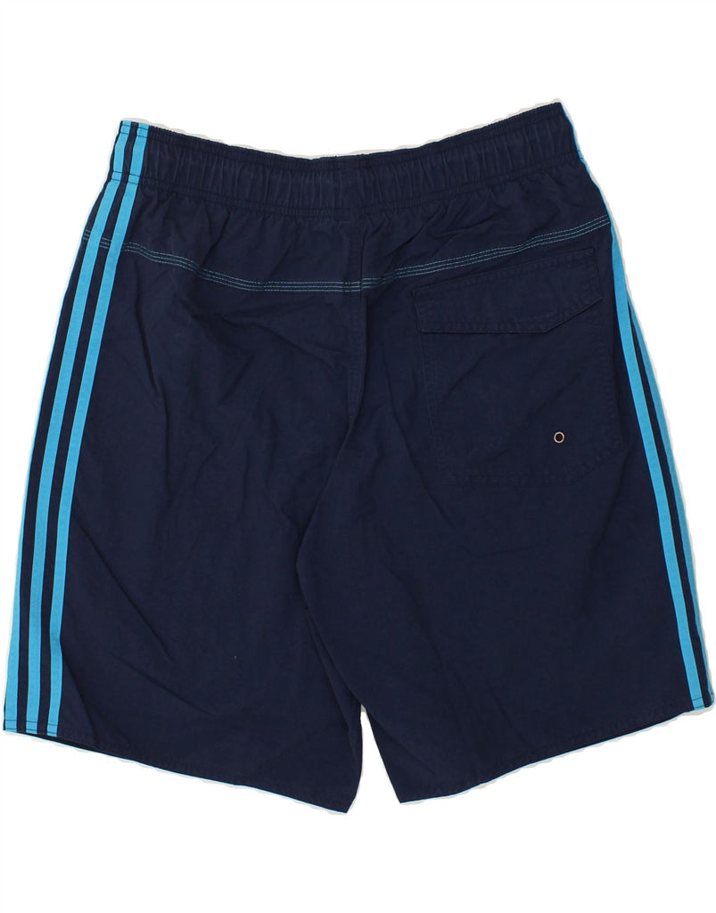 ADIDAS Mens Sport Shorts Medium Navy Blue Polyester | Vintage Adidas | Thrift | Second-Hand Adidas | Used Clothing | Messina Hembry 