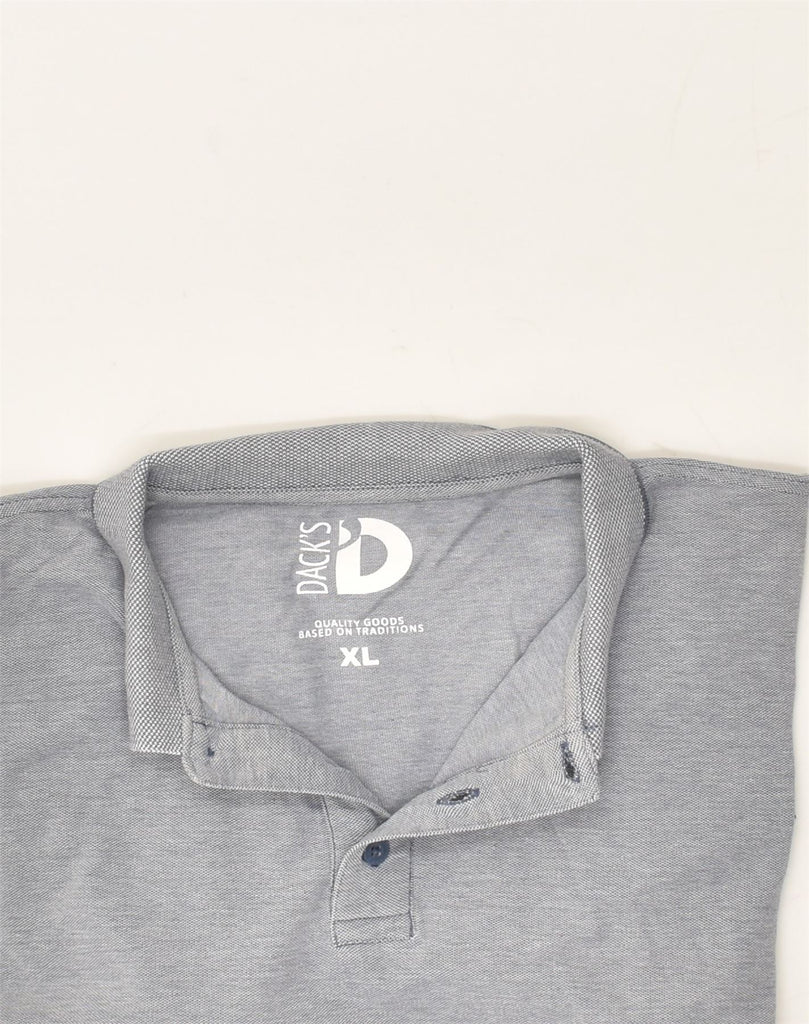 DACK'S Mens Polo Shirt XL Grey | Vintage Dack's | Thrift | Second-Hand Dack's | Used Clothing | Messina Hembry 