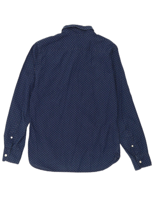 Levi's Mens Shirt Small Navy Blue Spotted