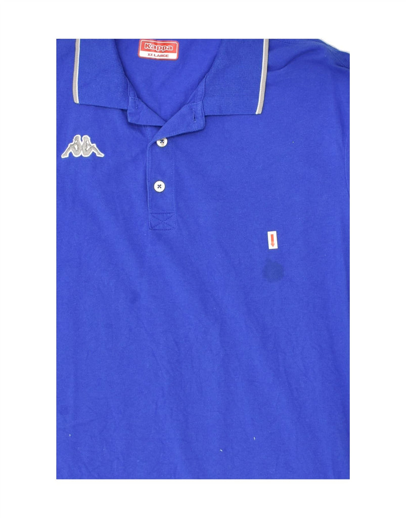 KAPPA Boys Polo Shirt 13-14 Years 2XL Blue Cotton | Vintage Kappa | Thrift | Second-Hand Kappa | Used Clothing | Messina Hembry 