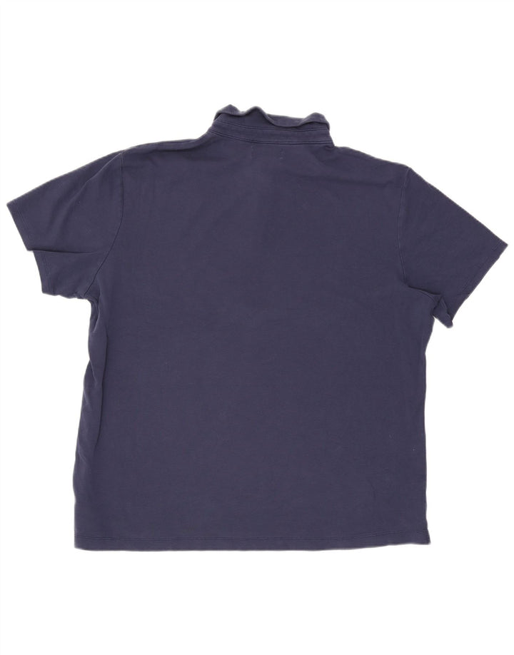 Orvis Mens Polo Shirt 2XL Navy Blue Cotton