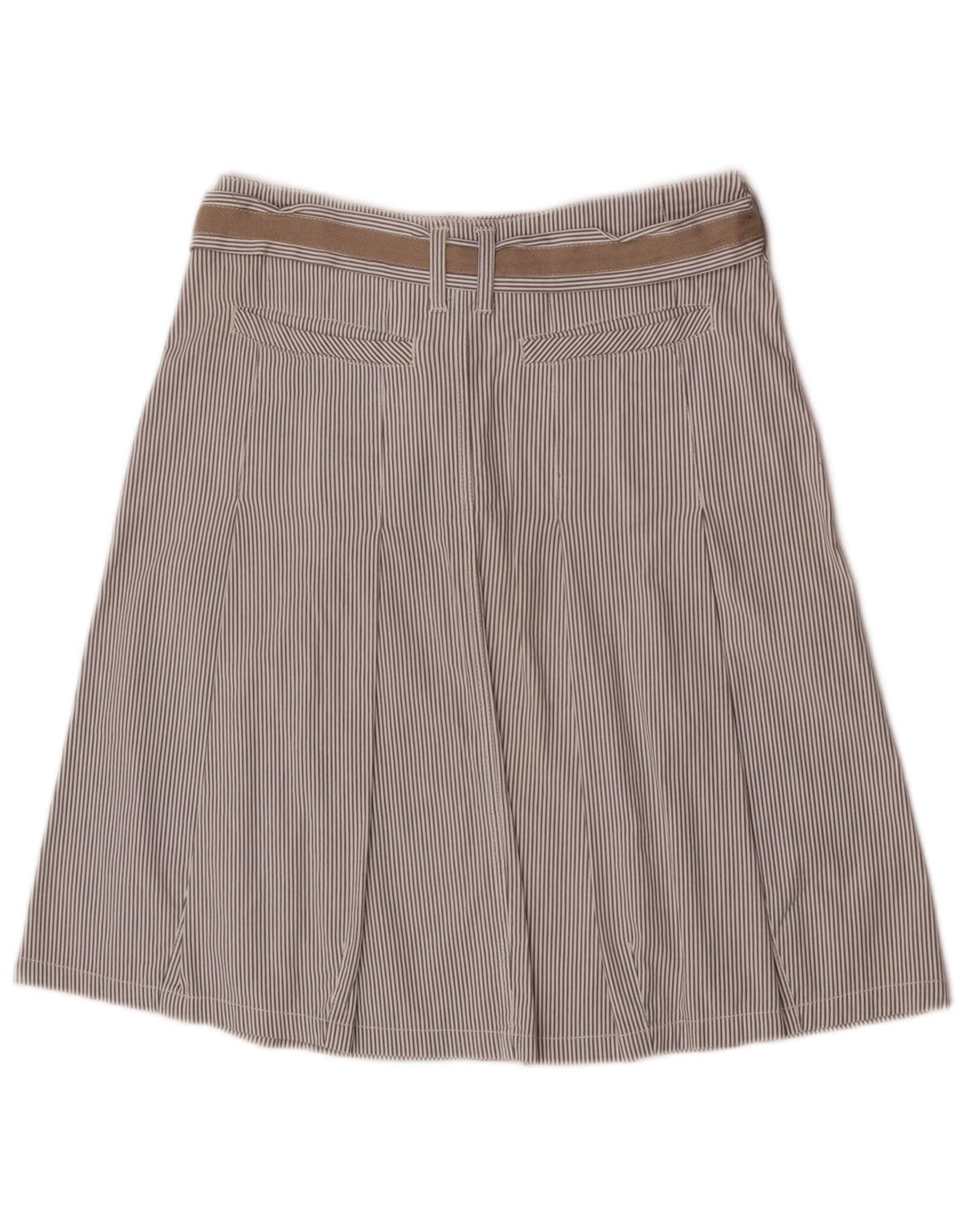 Marlboro Classics Womens A-Line Skirt EU 40 Medium W30 Grey Pinstripe