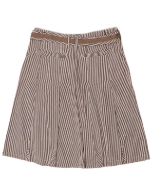 Marlboro Classics Womens A-Line Skirt EU 40 Medium W30 Grey Pinstripe