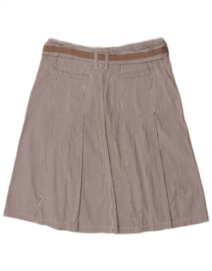Marlboro Classics Womens A-Line Skirt EU 40 Medium W30 Grey Pinstripe