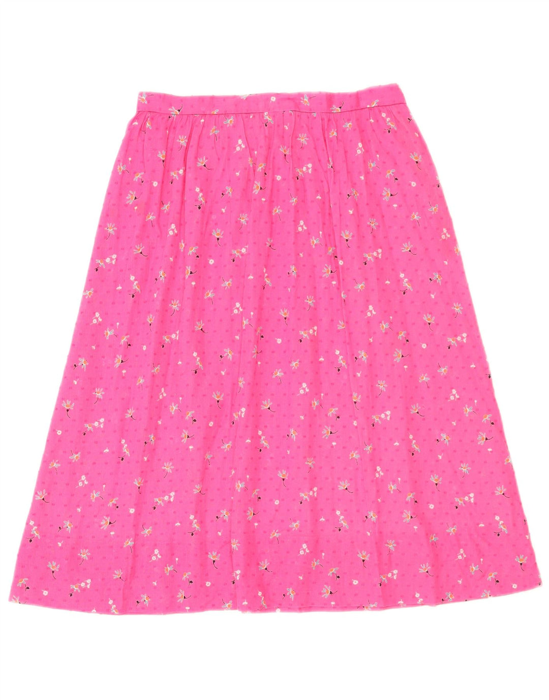 Vintage Womens A-Line Skirt W26 Small  Pink Floral