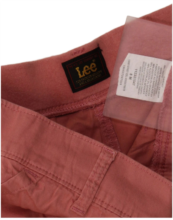 Lee Womens Shorts US 8 Medium W30 Pink Cotton
