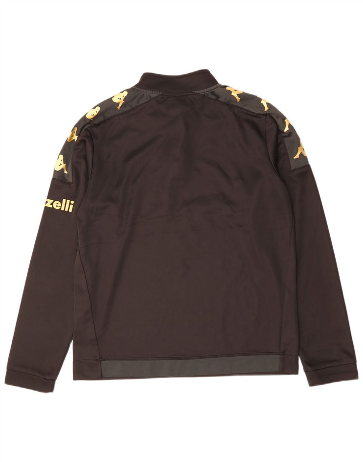 Kappa Mens Spezia Calcio Graphic Pullover Tracksuit Top Large Black
