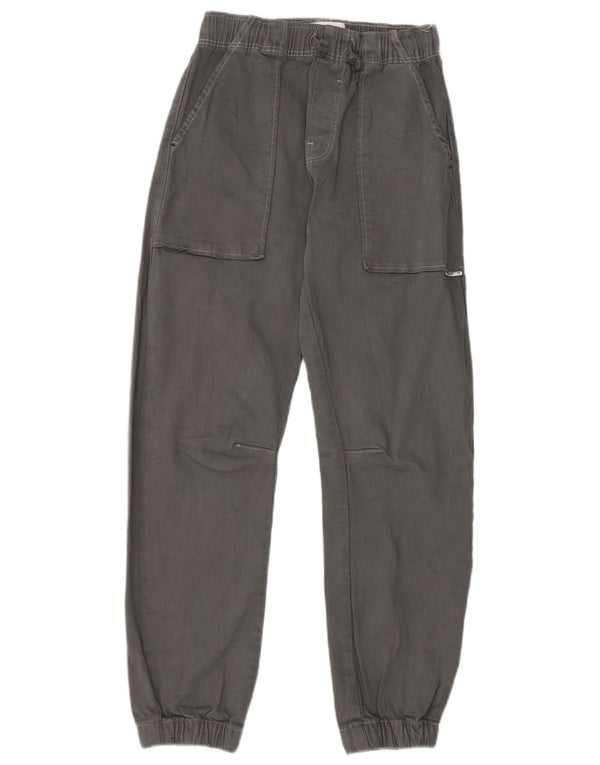 Zara Boys Joggers Chino Trousers 11-12 Years W24 L26 Grey Cotton