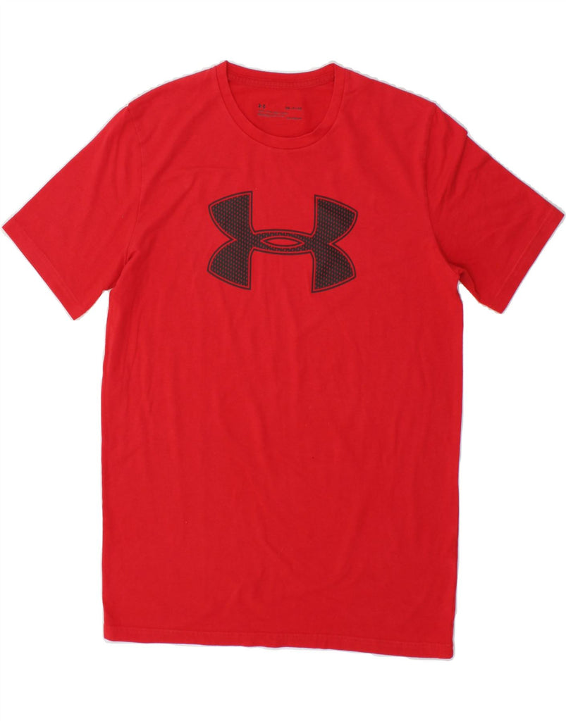 UNDER ARMOUR Mens Graphic T-Shirt Top Small Red | Vintage Under Armour | Thrift | Second-Hand Under Armour | Used Clothing | Messina Hembry 