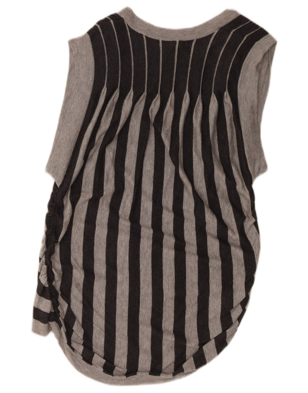 Ted Baker Womens Longline Cardigan Sweater Size 1 XS Grey Striped