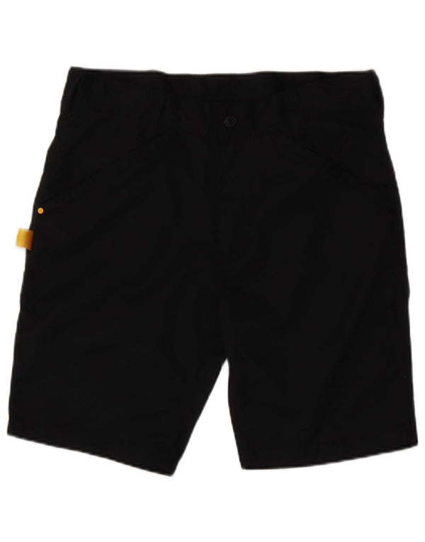 CATERPILLAR Mens Workwear Cargo Shorts W34 Large Black Polyester