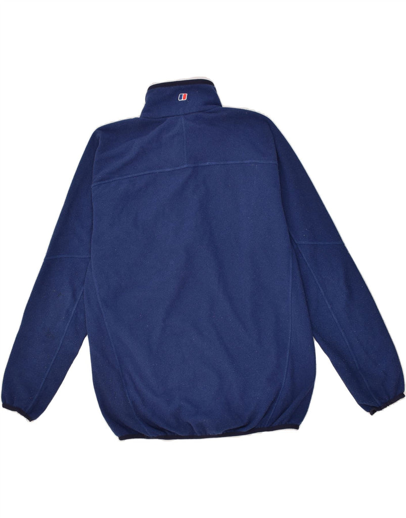 BERGHAUS Mens Zip Neck Sweatshirt Jumper Large Navy Blue | Vintage Berghaus | Thrift | Second-Hand Berghaus | Used Clothing | Messina Hembry 