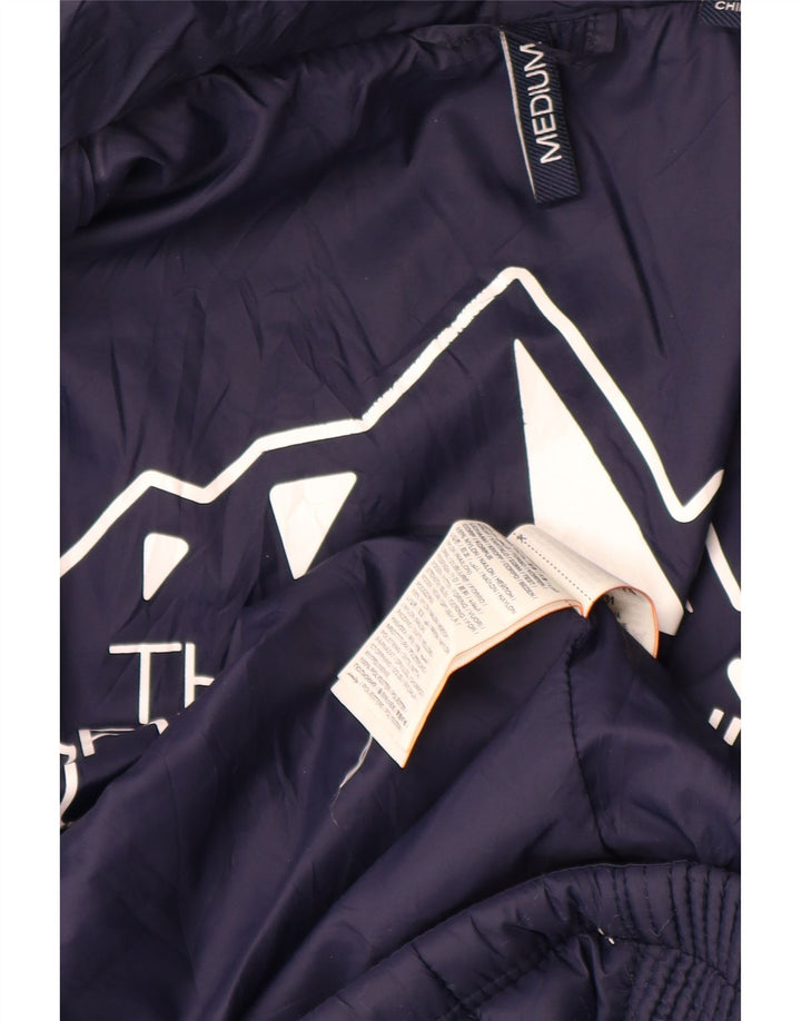 SUPERDRY Womens Padded Jacket UK 12 Medium Navy Blue Nylon