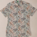 BENETTON Mens Short Sleeve Shirt Small Multicoloured Floral Cotton Vintage Benetton and Second-Hand Benetton from Messina Hembry 