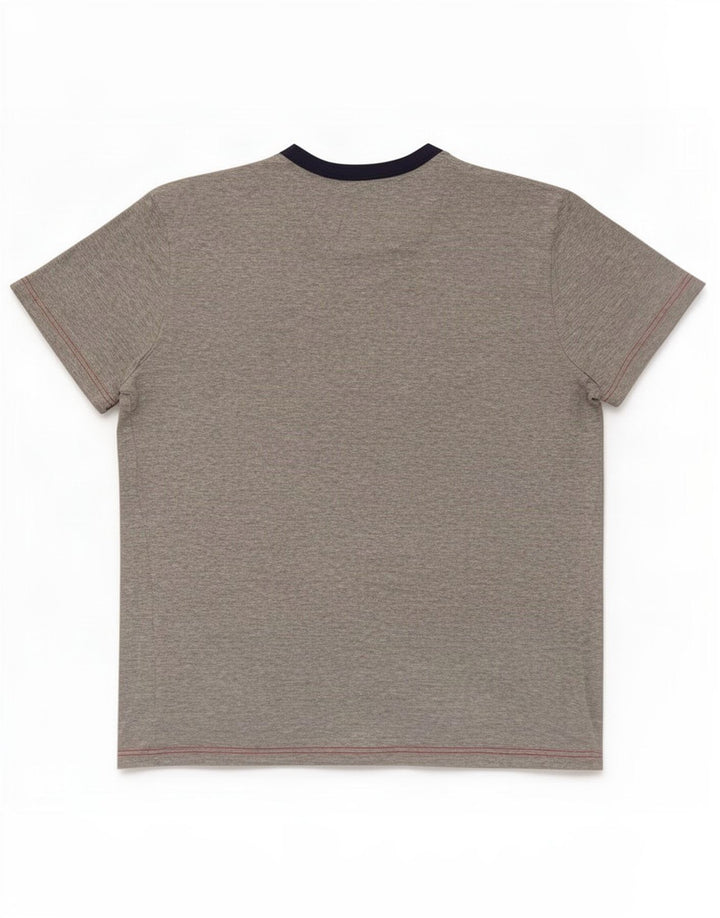 Fila Mens T-Shirt Top Large Grey Flecked Cotton