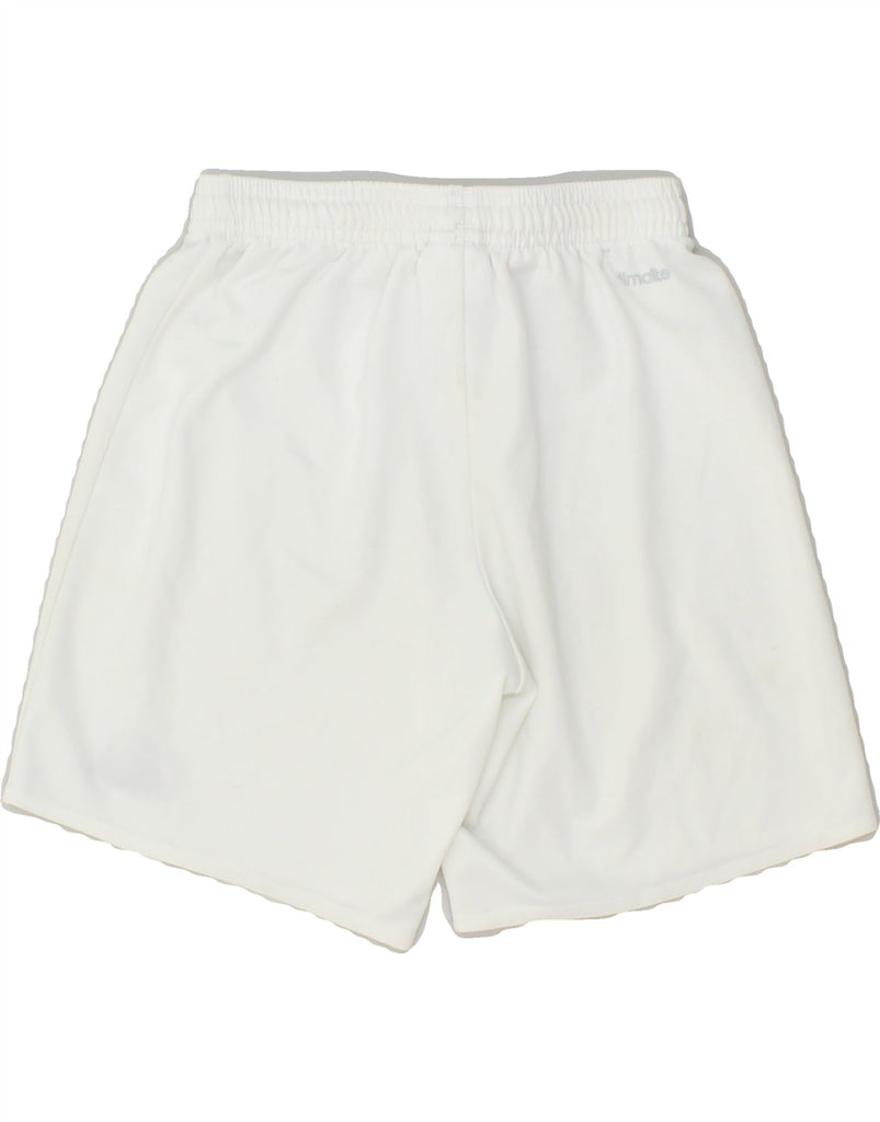 ADIDAS Boys Sport Shorts 9-10 Years Off White Polyester | Vintage Adidas | Thrift | Second-Hand Adidas | Used Clothing | Messina Hembry 