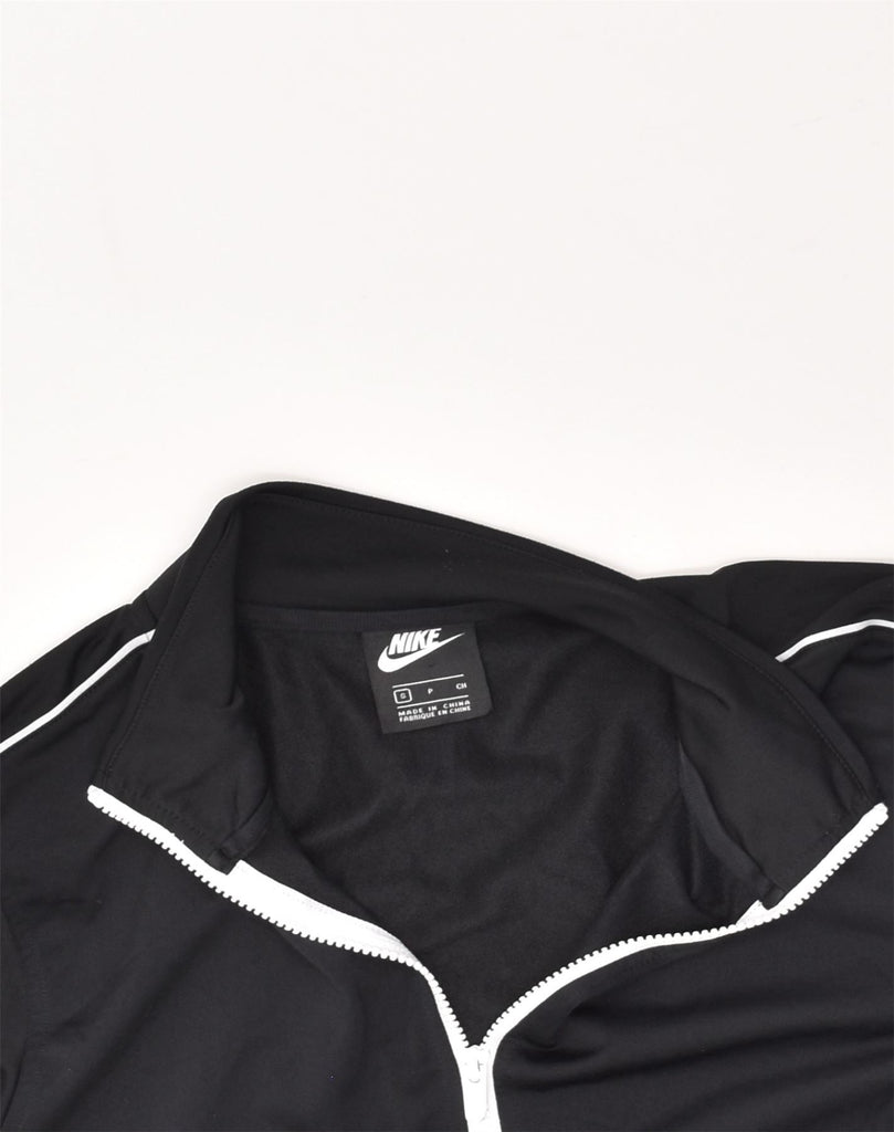 NIKE Mens Tracksuit Top Jacket Small Black Polyester | Vintage Nike | Thrift | Second-Hand Nike | Used Clothing | Messina Hembry 