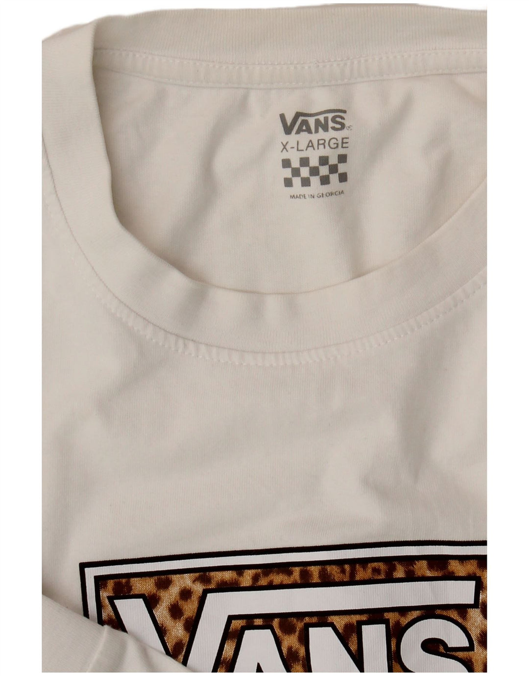 Vans Mens Graphic Top Long Sleeve XL White
