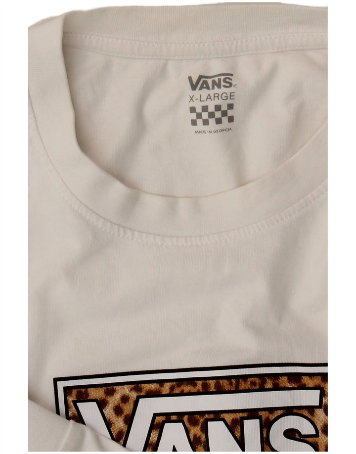 Vans Mens Graphic Top Long Sleeve XL White