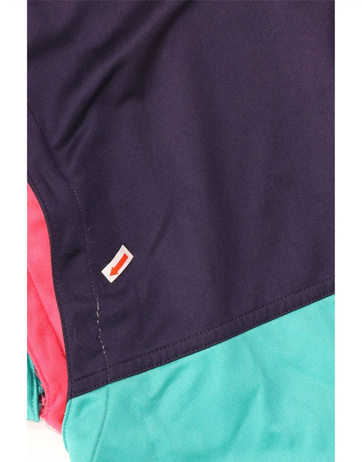 DIADORA Mens Tracksuit Top Jacket UK 40 Medium Turquoise Colourblock