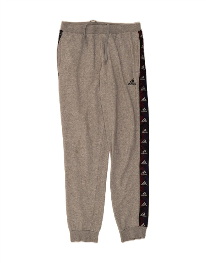 ADIDAS Mens Graphic Tracksuit Trousers Joggers Medium  Grey Cotton Vintage Adidas and Second-Hand Adidas from Messina Hembry 