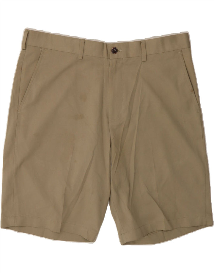 EDDIE BAUER Mens Chino Shorts W36 Large Khaki Polyester Vintage Eddie Bauer and Second-Hand Eddie Bauer from Messina Hembry 
