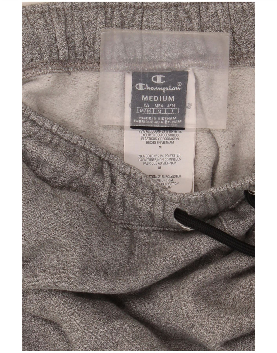 Champion Mens Tracksuit Trousers Joggers Medium  Grey Cotton