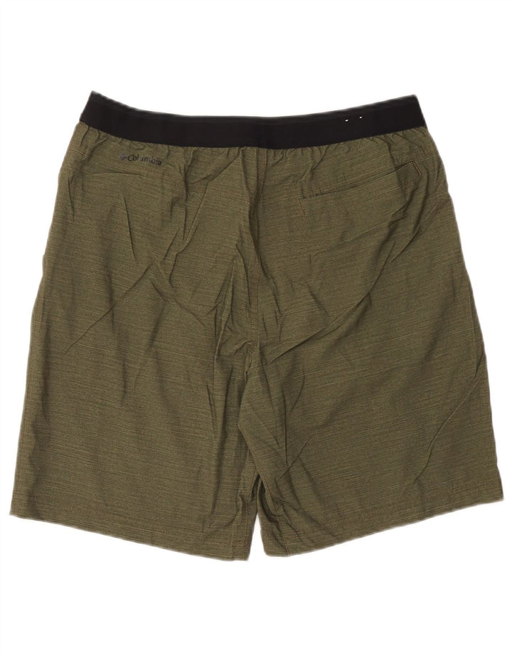 Columbia Mens Sport Shorts Medium  Khaki Colourblock Polyester