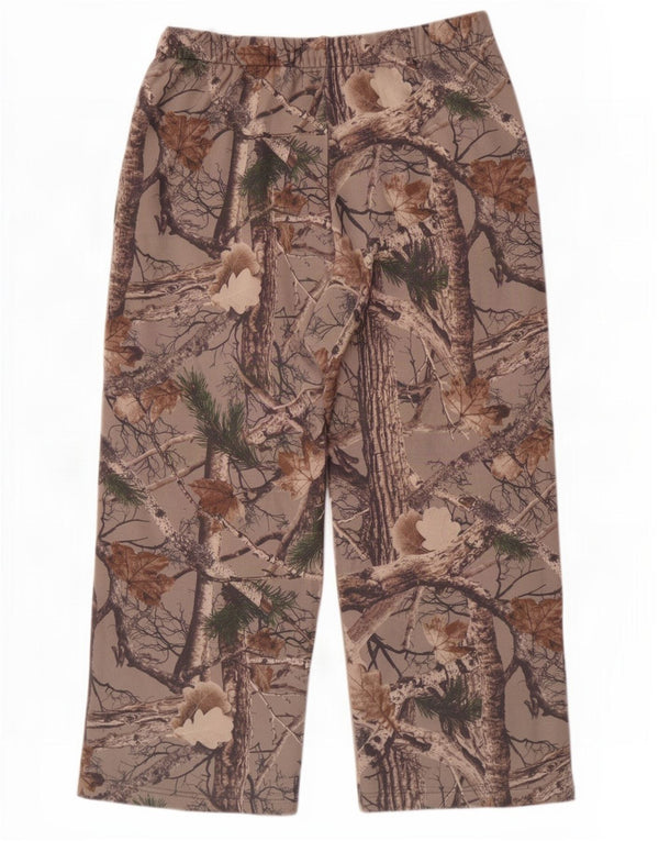 Hollister Womens Tracksuit Trousers UK 18 XL Grey Camouflage Cotton