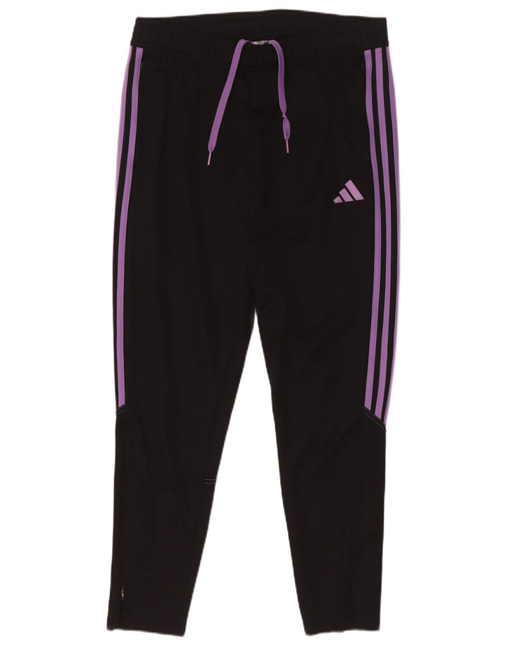Adidas Womens Tracksuit Trousers UK 12/14 Medium Black Polyester