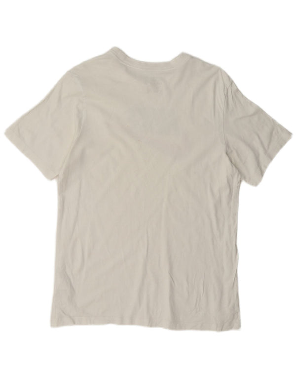 Nike Mens Graphic T-Shirt Top Medium White Cotton
