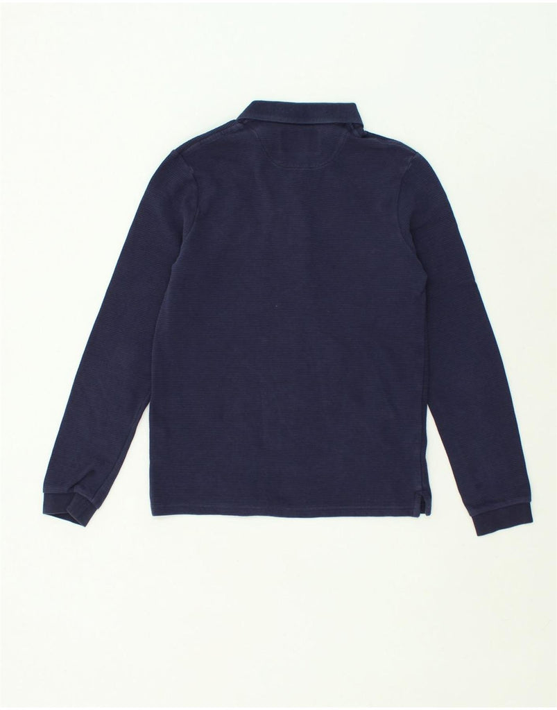 LYLE & SCOTT Mens Long Sleeve Polo Shirt XS Navy Blue Cotton | Vintage Lyle & Scott | Thrift | Second-Hand Lyle & Scott | Used Clothing | Messina Hembry 